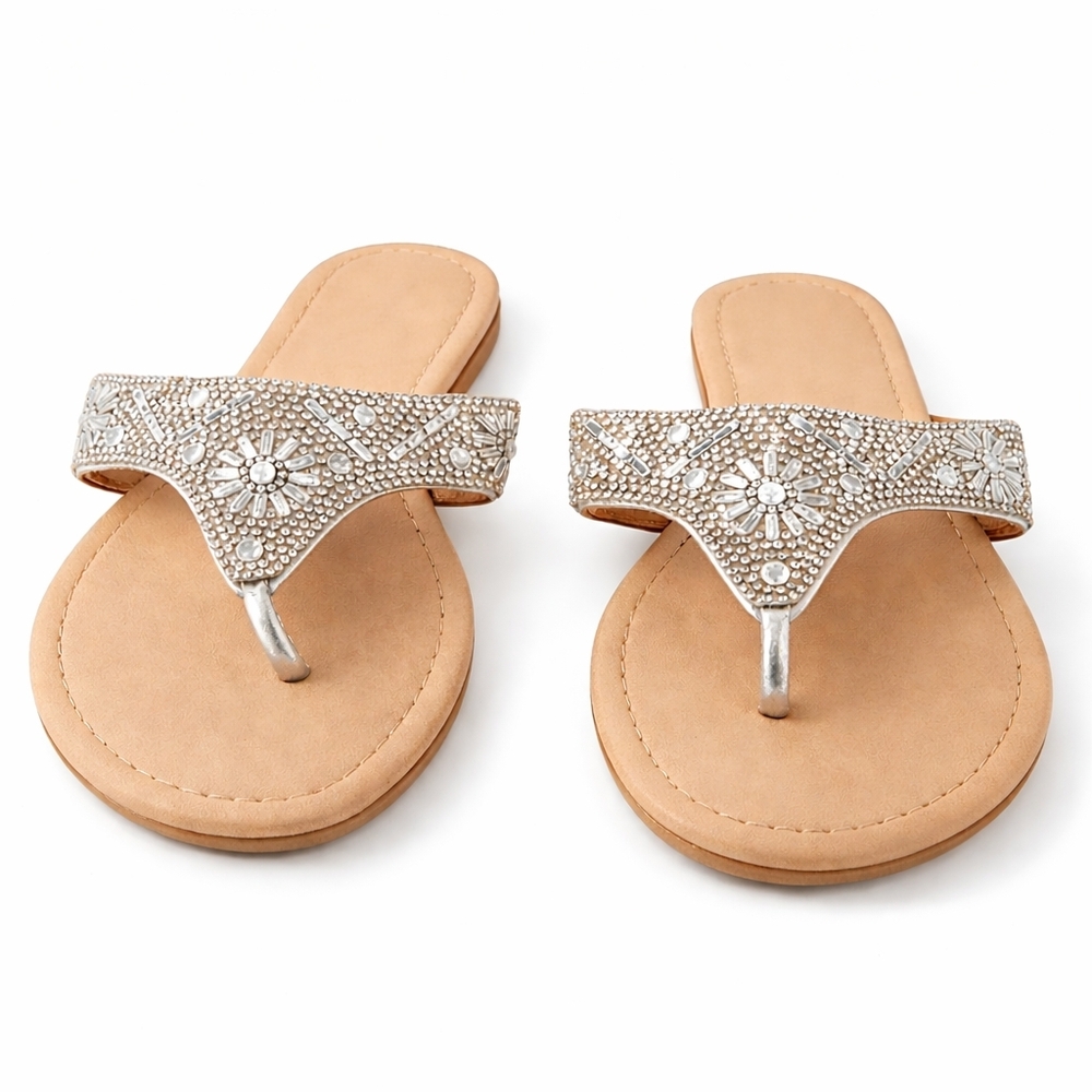 OLiViA MiLLER Rhinestone Sandals Women's Size 8